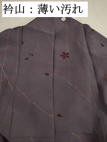 平和屋着物■上質な小紋 絞り 舞桜文 正絹 逸品 DABK6816ya