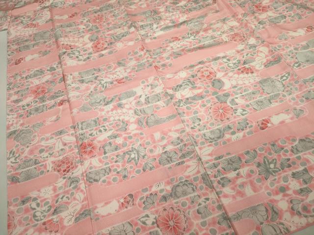 平和屋着物■上質な小紋 辻が花 正絹 逸品 DABK6852ya