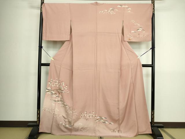 平和屋着物■訪問着 友禅 御所解花文 暈し染め 正絹 逸品 DABK6855ya