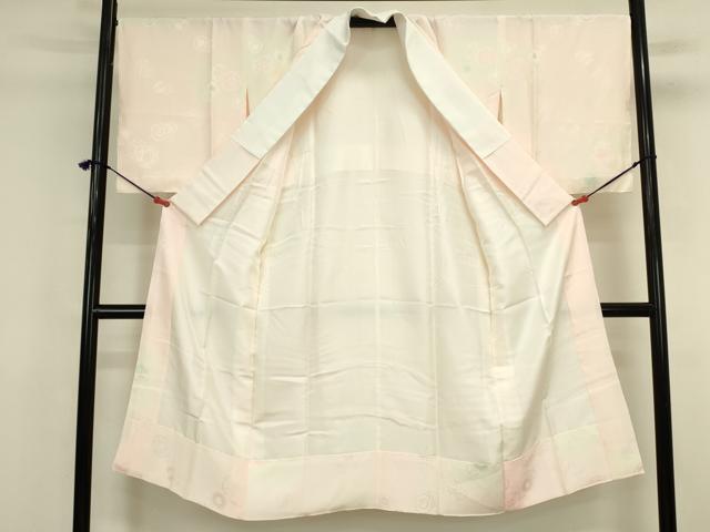 平和屋着物■長襦袢 袷 花鼓地紋 暈し染め 正絹 逸品 DABK6978ya