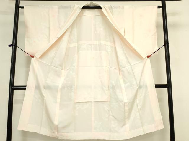 平和屋着物■長襦袢 無双仕立て 舞桜文 暈し染め 正絹 逸品 DABK6979ya