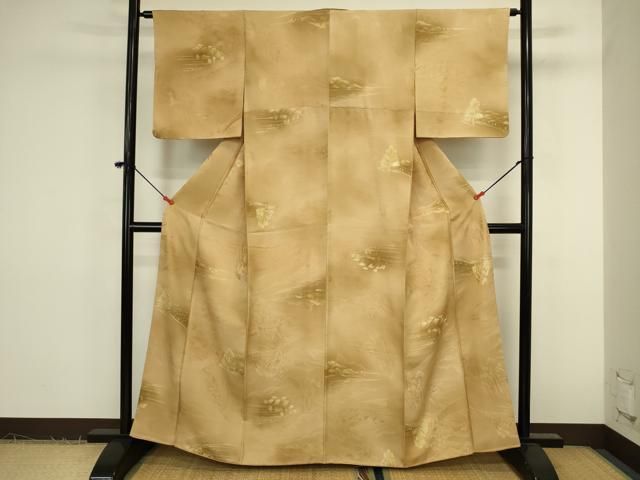 平和屋着物■上質な小紋 風景文 暈し染め 正絹 逸品 DABK6993ya