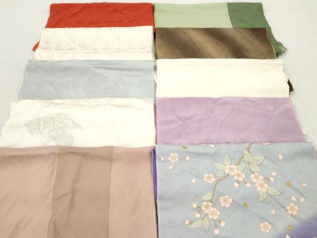 平和屋着物★和装小物 帯揚げ10枚セット 丹後ちりめん 正絹 逸品 DABK7022xg