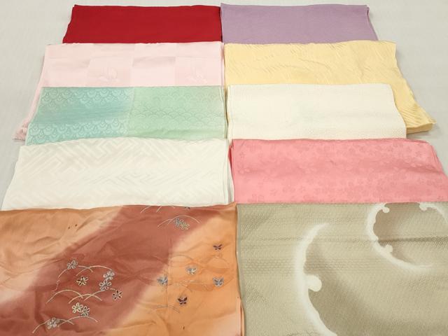 平和屋着物★和装小物 帯揚げ10枚セット 丹後ちりめん 正絹 逸品 DABK7054xg