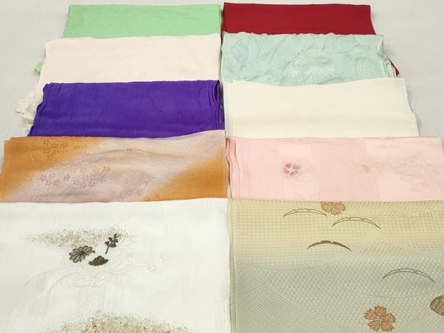 平和屋着物★和装小物 帯揚げ10枚セット 正絹 逸品 DABK7066xg