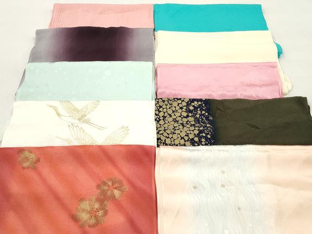 平和屋着物★和装小物 帯揚げ10枚セット 正絹 逸品 DABK7073xg