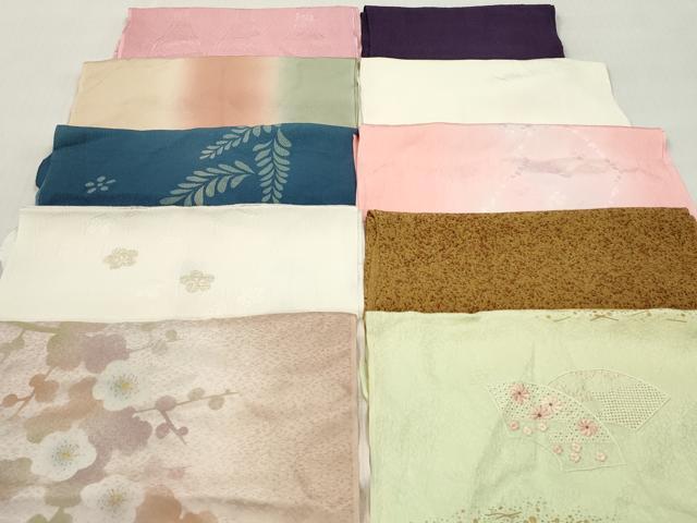平和屋着物★和装小物 帯揚げ10枚セット 正絹 逸品 DABK7076xg