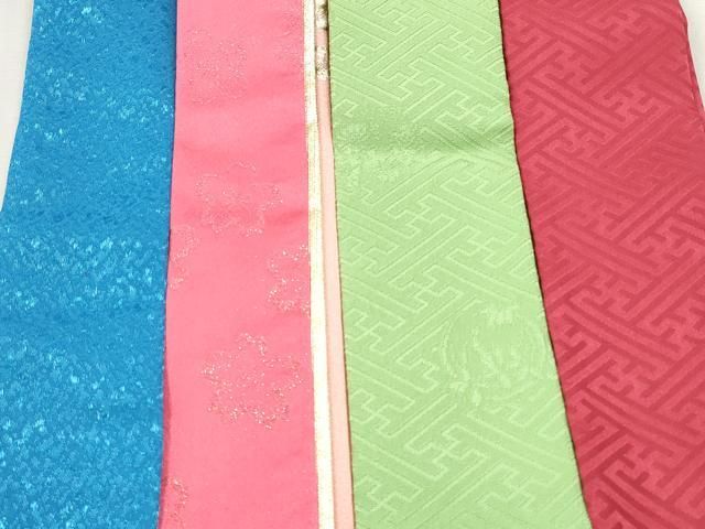 平和屋着物▼和装小物 重ね衿・伊達衿 まとめて20点 紗綾形 檜垣文 舞桜文 菊 草花文 金銀糸 未使用品あり 逸品 DABK7102xg
