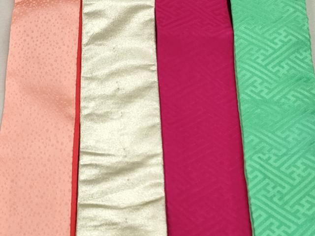 平和屋着物▼和装小物 重ね衿・伊達衿 まとめて20点 刺繍 紗綾形 麻の葉文様 花蝶丸文 金糸 未使用品あり 逸品 DABK7120xg
