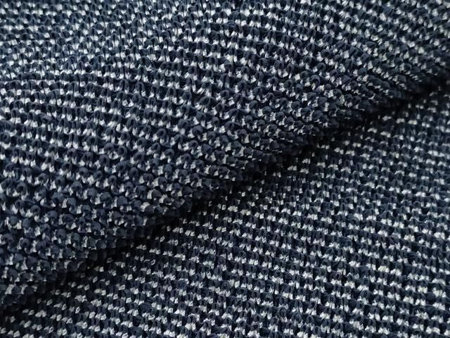 平和屋着物▼男性 和装小物 兵児帯4点セット 総絞り 留紺色 蝋色 全て正絹 逸品 DABK7161xg
