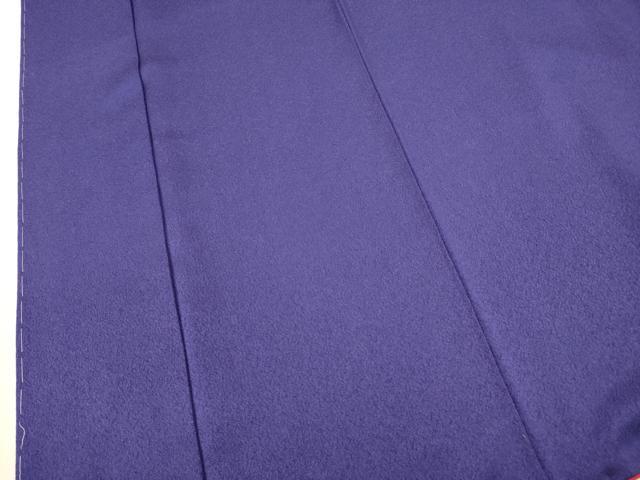 平和屋着物●豪華振袖 濃い青紫色 反端付き 正絹 逸品 DABK7856du