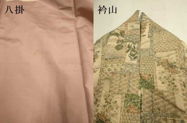 平和屋着物■上質な小紋 風景花文 胴抜き仕立て 正絹 逸品 DABK7968du