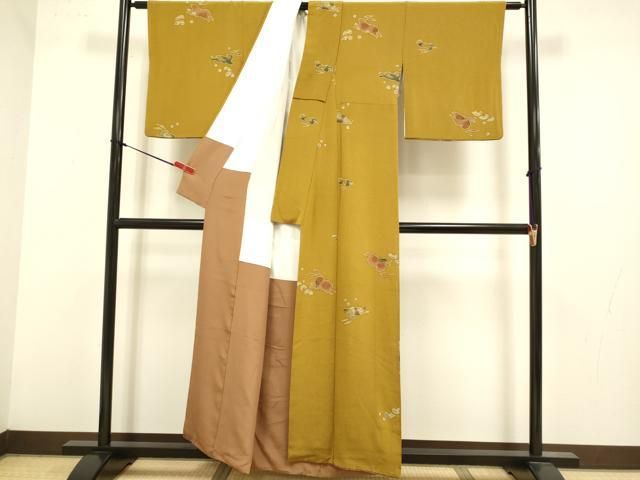 平和屋着物●青山みとも 小紋 跳び兎 鬼しぼ縮緬 正絹 逸品 DABK7986du