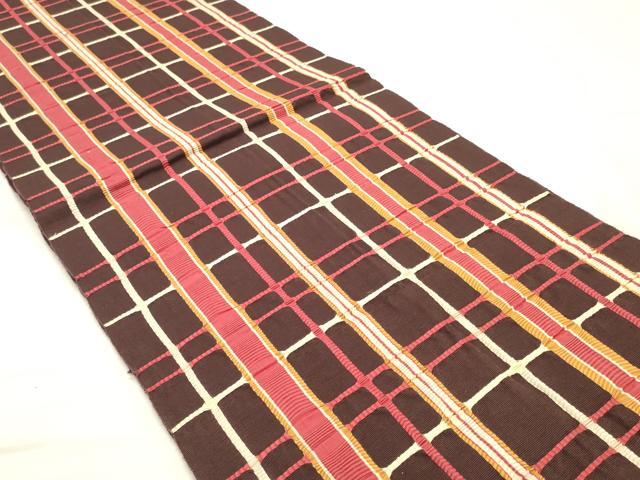 平和屋着物◎八寸名古屋帯 吉野間道 DABK8077ar