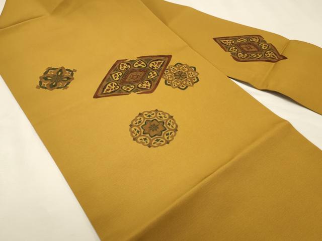 平和屋着物◎九寸名古屋帯 舞花文 正絹 逸品 DABK8091ar