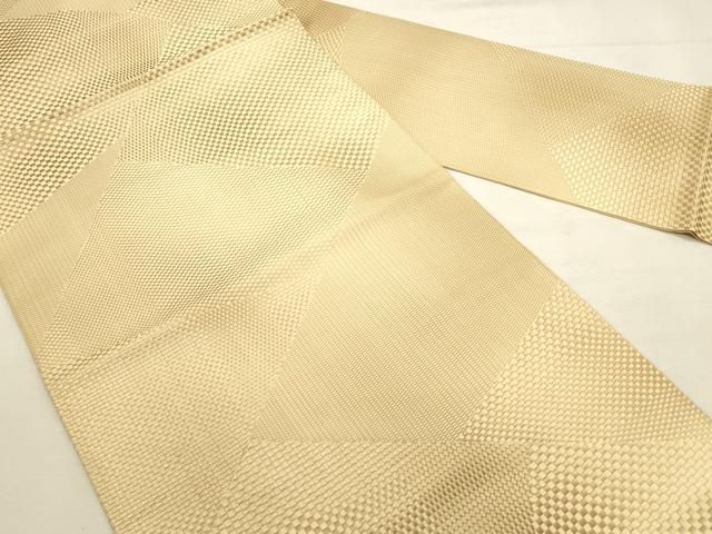 平和屋着物◎本場筑前博多織 八寸名古屋帯 幾何学文様 正絹 逸品 DABK8232ar