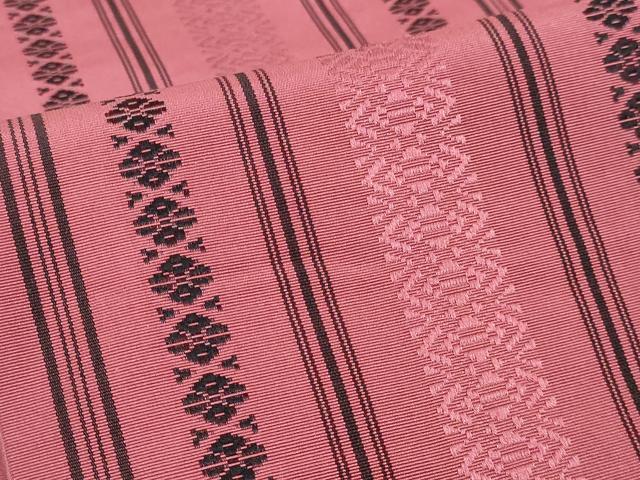 平和屋着物◎本場筑前博多織 半幅帯 献上 正絹 逸品 DABK8648cm