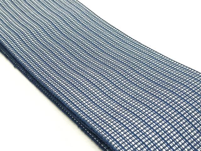 平和屋着物◎男性 本場筑前博多織 角帯 縞 正絹 逸品 DABK8726cm