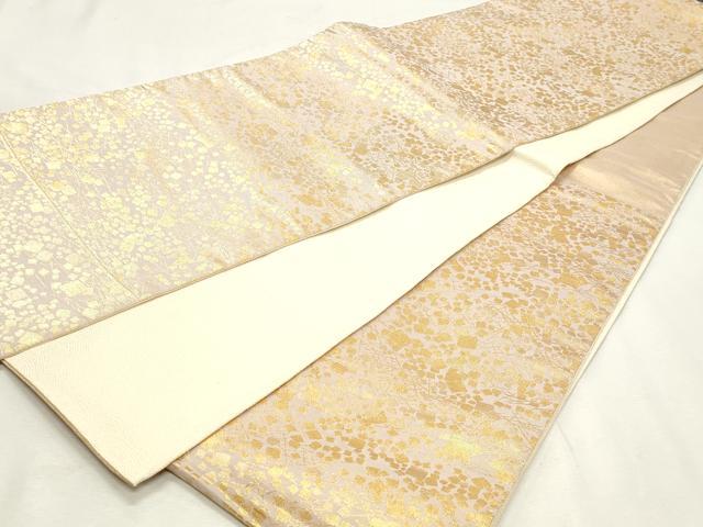 平和屋着物◎八雲綴れ 六通柄袋帯 箔散らし 金糸 正絹 逸品 DABK8732cm