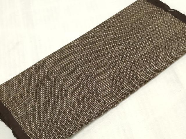 平和屋着物▼男性 羽織・コート 紬 解き反物 羽尺 80亀甲 総詰め 逸品 DABK9070zy