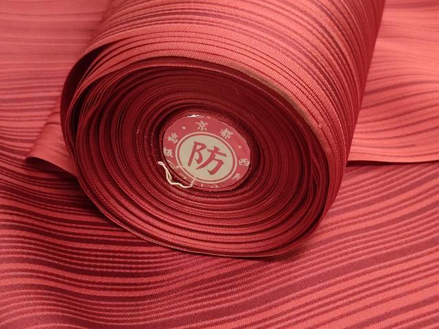 平和屋着物▼羽織・雨コート 反物 羽尺 みしょう織 変わり縞 逸品 未使用 DABK9080zy