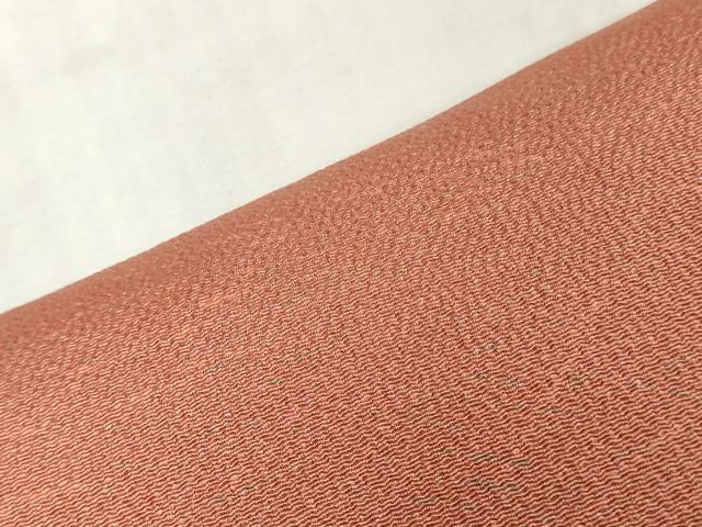 平和屋着物▼小紋 反物 着尺 霞文 鬼しぼ縮緬 逸品 未使用 DABK9114zy