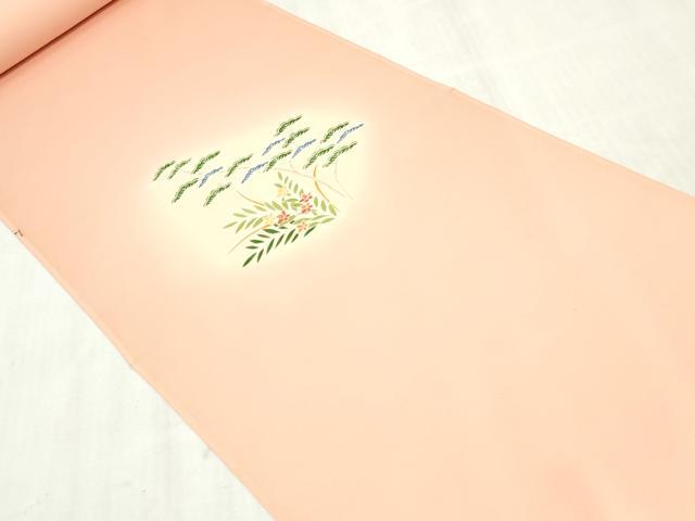 平和屋着物▼付下げ 反物 着尺 草花文 暈し染め 逸品 未使用 DABK9137zy