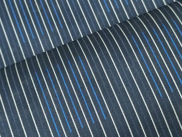 平和屋着物▼西陣 羽織・雨コート 反物 羽尺 縞 逸品 未使用 DABK9163zy