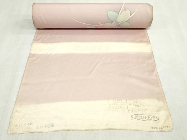 平和屋着物▼付下げ 反物 着尺 枝椿 暈し染め 逸品 未使用 DABK9168zy