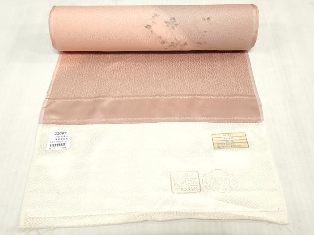 平和屋着物▼付下げ 反物 着尺 刺繍 色紙草花文 暈し染め 金銀彩 逸品 未使用 DABK9284zy