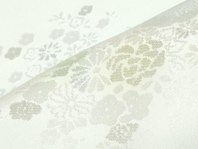 平和屋着物▼長襦袢 反物 着尺 草花文 暈し染め 逸品 未使用 DABK9314zy