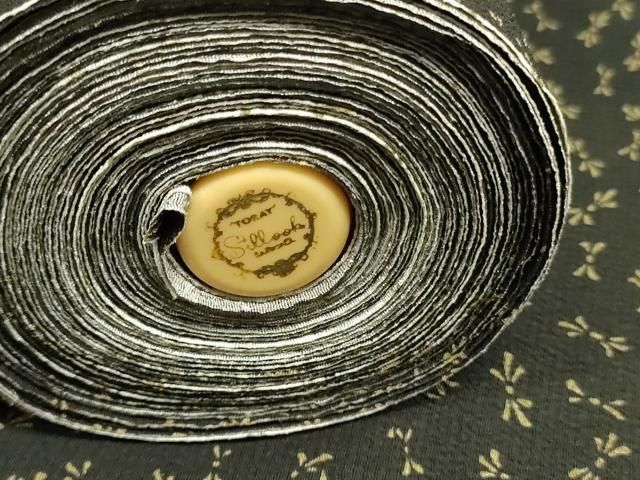 平和屋着物●江戸小紋 反物 着尺 熨斗文 東レシルック 洗える着物 未使用 DABK9349zy