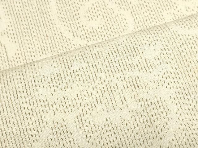 平和屋着物▼結城紬 反物 着尺 花唐草文 証紙付き 逸品 未使用 DABK9365zy