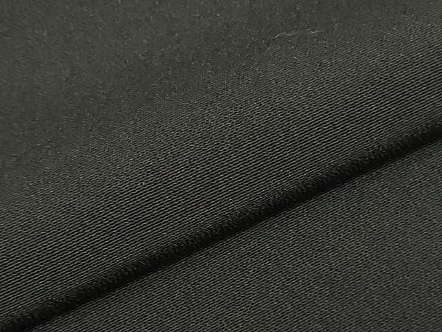 平和屋着物▼黒紋付 黒生地 反物 着尺 藍下染 逸品 未使用 DABK9374zy