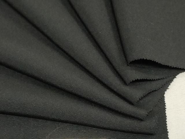 平和屋着物▼黒紋付 黒生地 反物 着尺 藍下染 逸品 未使用 DABK9374zy
