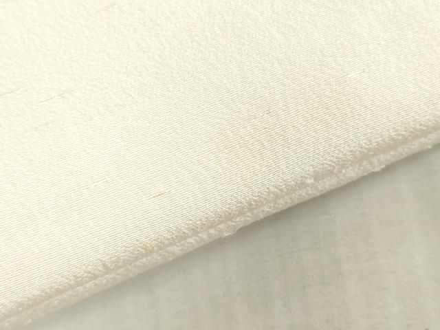 平和屋着物▼白生地 反物 着尺 御召縮緬 生成り色 逸品 未使用 DABK9378zy