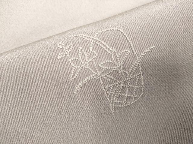 平和屋着物▽中国三大刺繍 相良刺繍 総刺繍 無地絵羽訪問着 単衣 花籠地紋 淡紅藤色 正絹 逸品 DABK9666cd