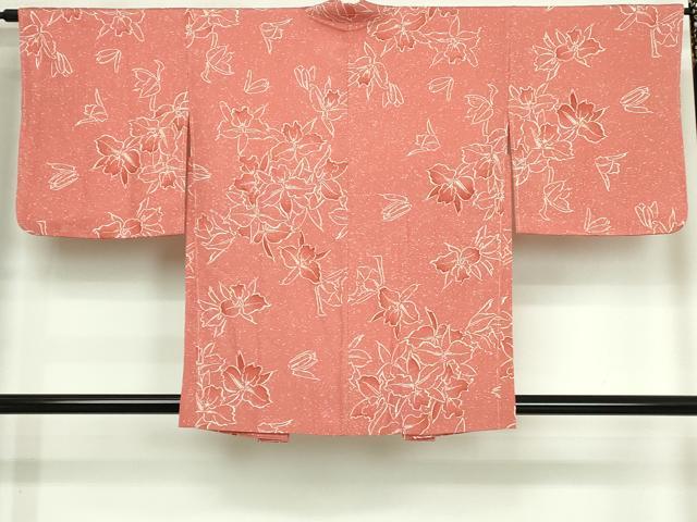 平和屋着物■羽織 舞花文 正絹 逸品 未使用 DABK9677cd