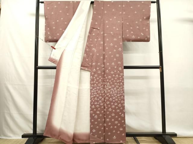 平和屋着物■訪問着 草花 正絹 逸品 DABK9772cd