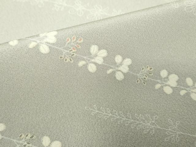 平和屋着物▽上質な小紋 単衣 枝花文 正絹 逸品 DABK9947cd