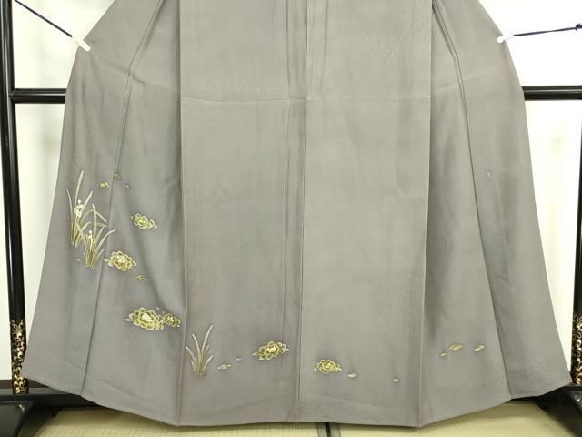 平和屋着物▽豪華色留袖 単衣 作家物 草花文 正絹 逸品 DABK9966cd