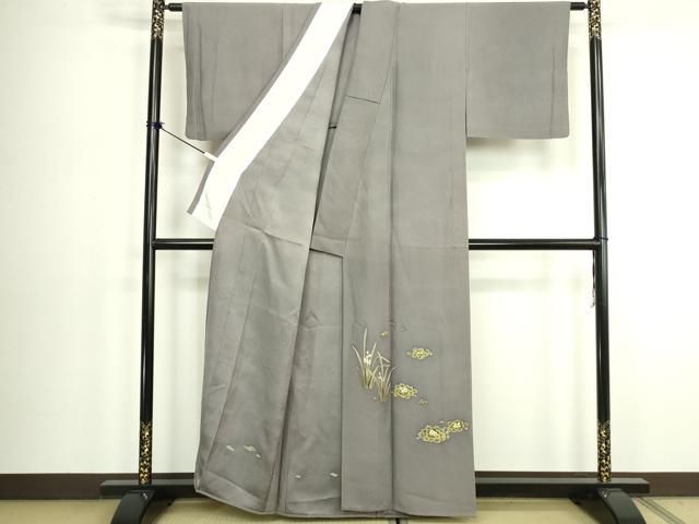 平和屋着物▽豪華色留袖 単衣 作家物 草花文 正絹 逸品 DABK9966cd