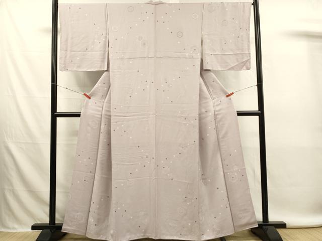 平和屋着物■上質な小紋 亀甲花文 正絹 逸品 DABL0077qp