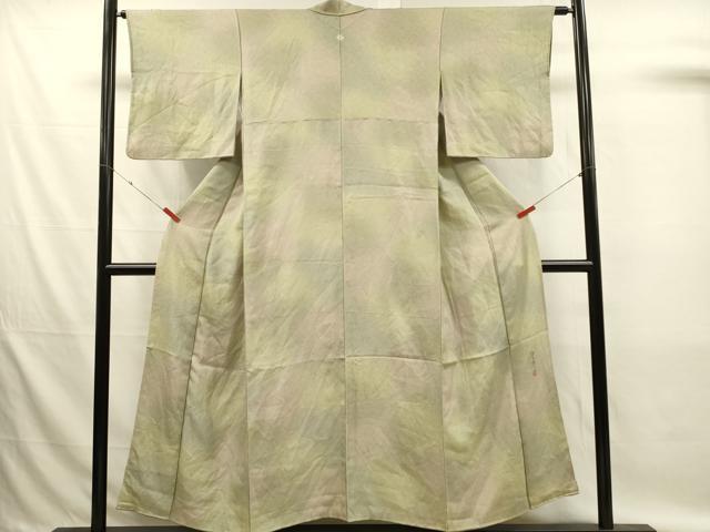 平和屋着物■上質な小紋 作家物 霞文 暈し染め 正絹 逸品 DABL0082qp