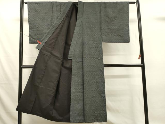 平和屋着物■男性 本場大島紬 抽象文 正絹 逸品 DABL0086qp