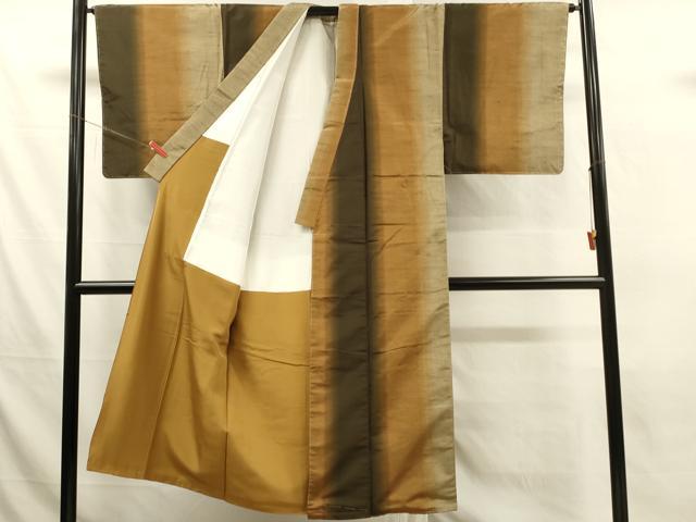 平和屋着物■男性 紬 霞間道 正絹 逸品 未使用 DABL0099qp