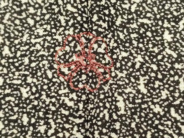 平和屋着物▽訪問着 紗 刺繍 短冊花文 たたき染め 正絹 逸品 DABL0162qp