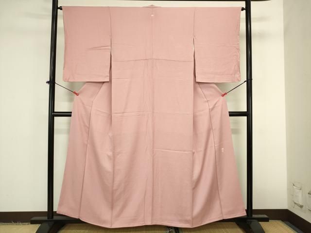 平和屋着物■上質な色無地 作家物 本草木染 霞地紋 虹色 正絹 逸品 DABL0526ya