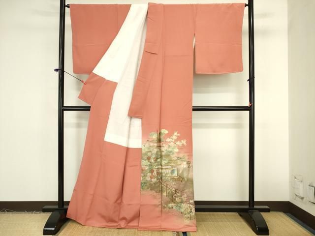 平和屋着物■豪華色留袖 泰常 風景花文 暈し染め 金彩 正絹 逸品 DABL0531ya