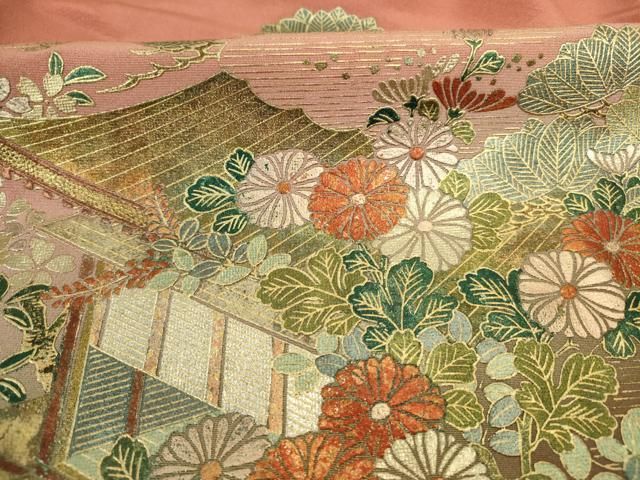 平和屋着物■豪華色留袖 泰常 風景花文 暈し染め 金彩 正絹 逸品 DABL0531ya